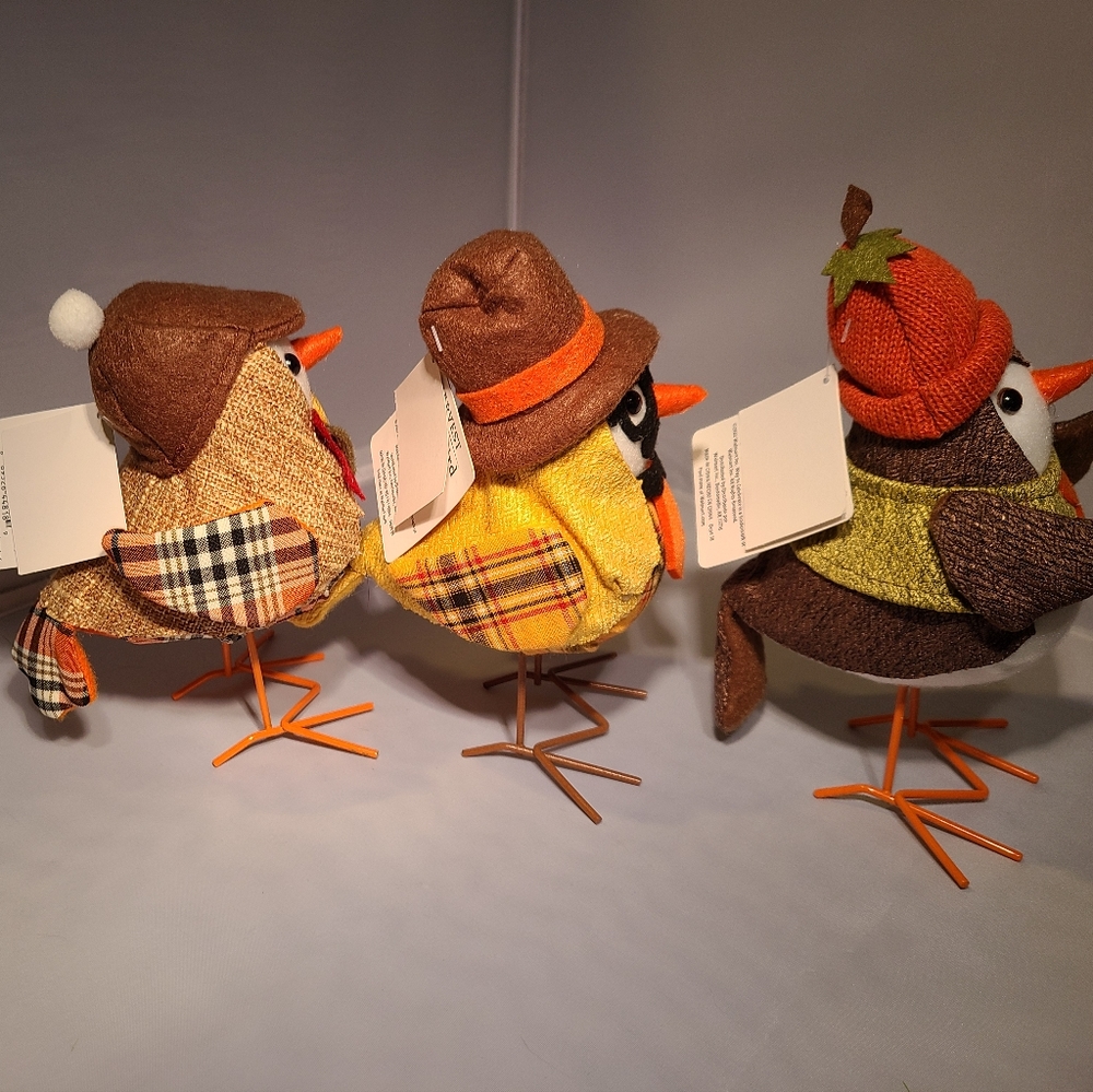 Fall Fabric Birds - Picture 2 of 8